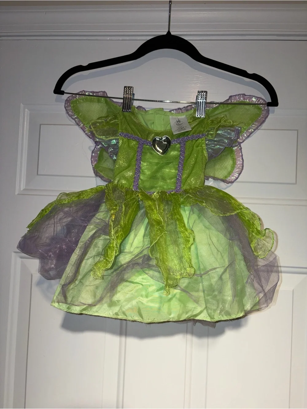 Disney Store green and purple Tinker Bell fairy costume size 3-6months